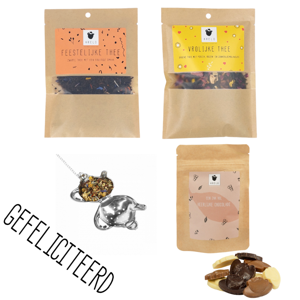 Gefeliciteerd - Thee &amp; Chocolade