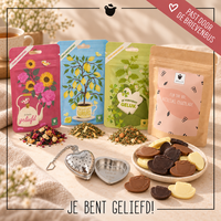 Je bent geliefd thee en chocolade