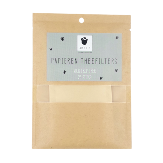 Papieren theefilters 25 stuks