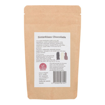 Sinterklaas chocolade melk, puur en wit 