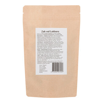 achterkant zak vol lekkers en ingredi&euml;nten