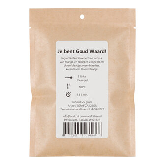 achterkant jij bent goud waard