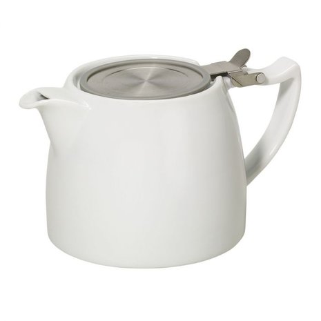 Theepot met rvs deksel en zeef