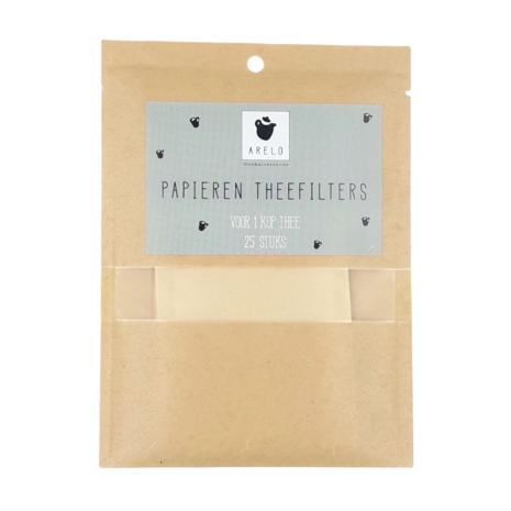 Papieren theefilters 25 stuks