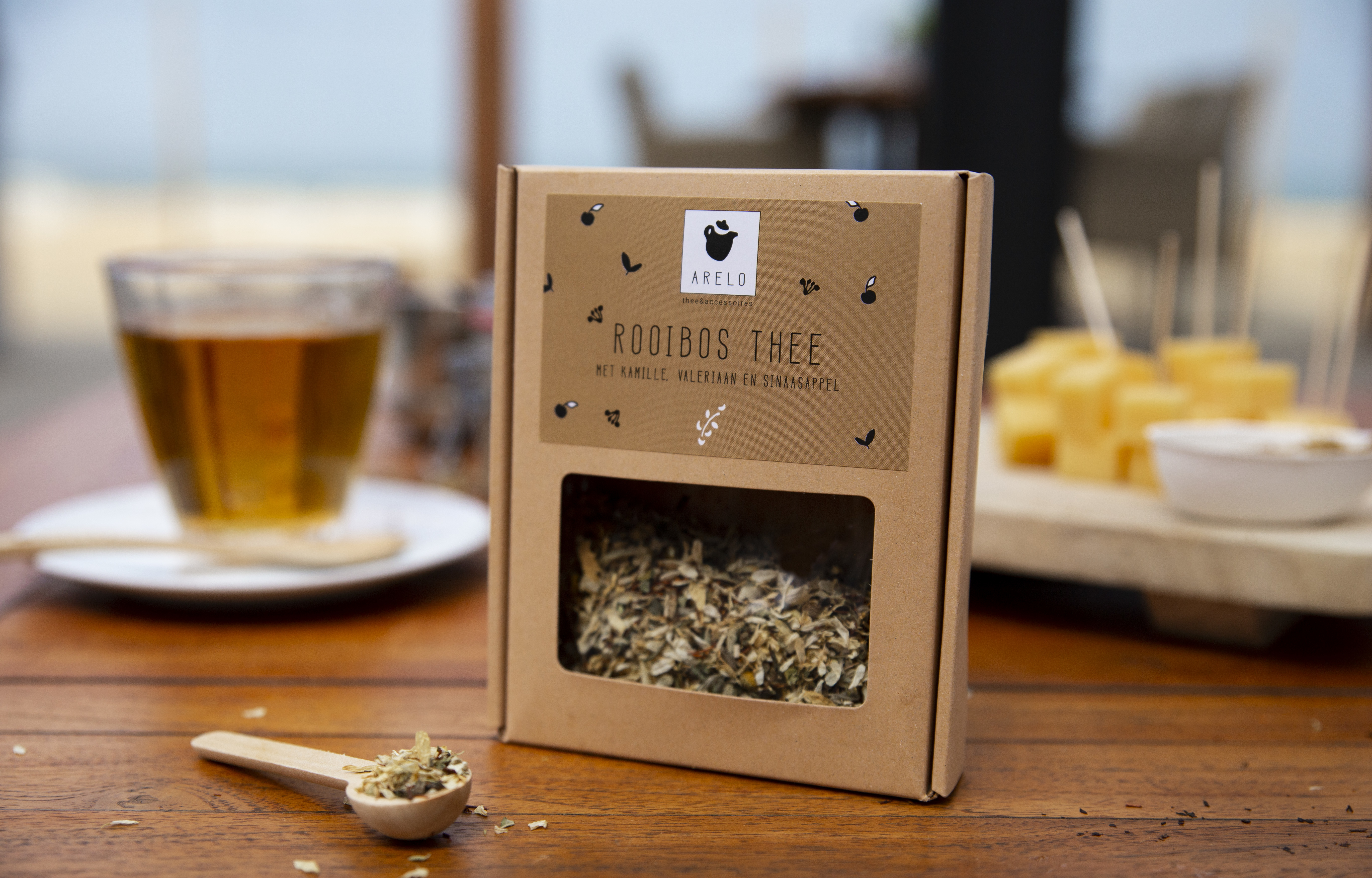 Rooibos thee met kamille, valeriaan en sinaasappel