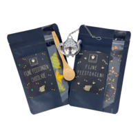 Fijne Feestdagen cadeaupakket - Thee & Chocolade